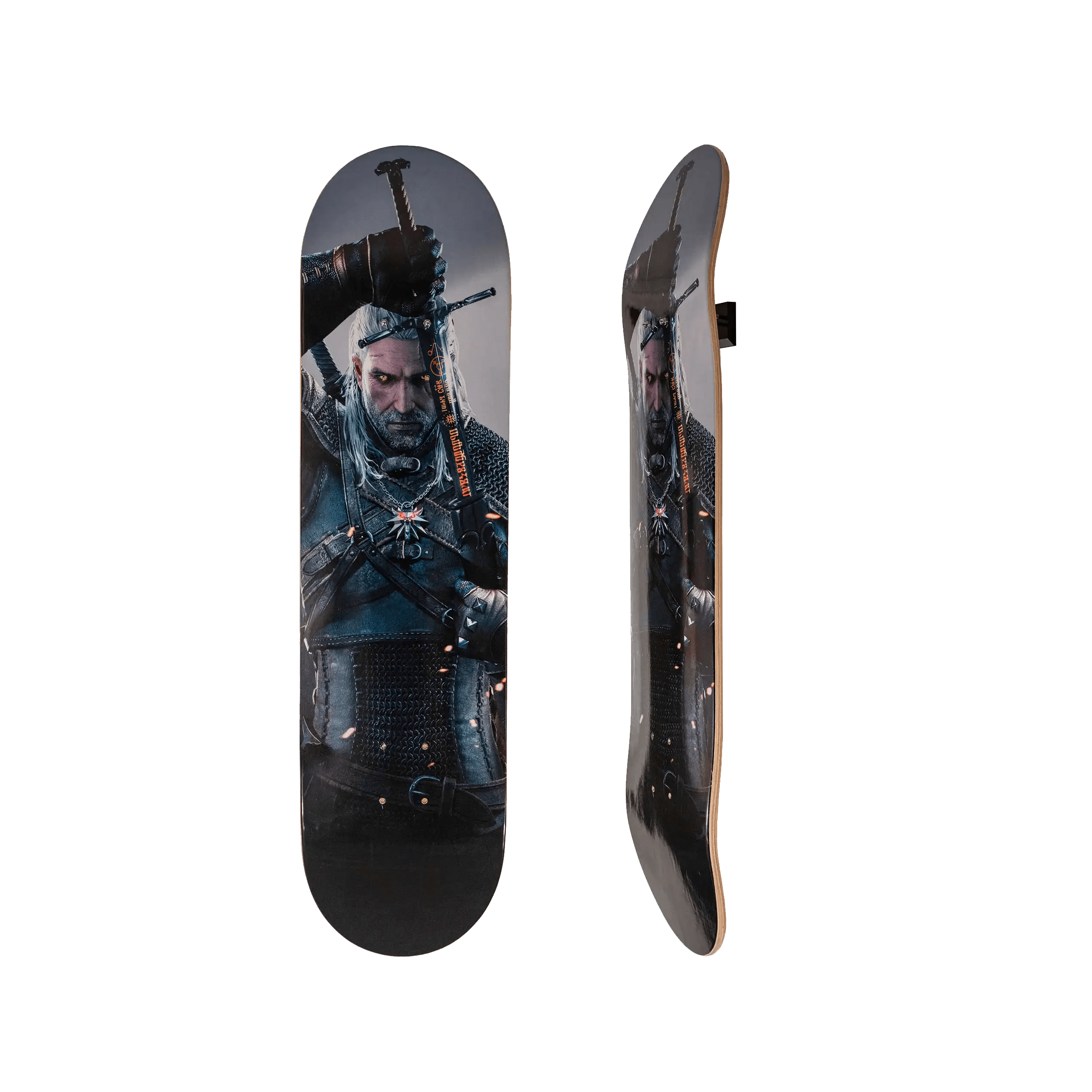 The Witcher Geralt Icon Skateboard Deck - Dyenamik