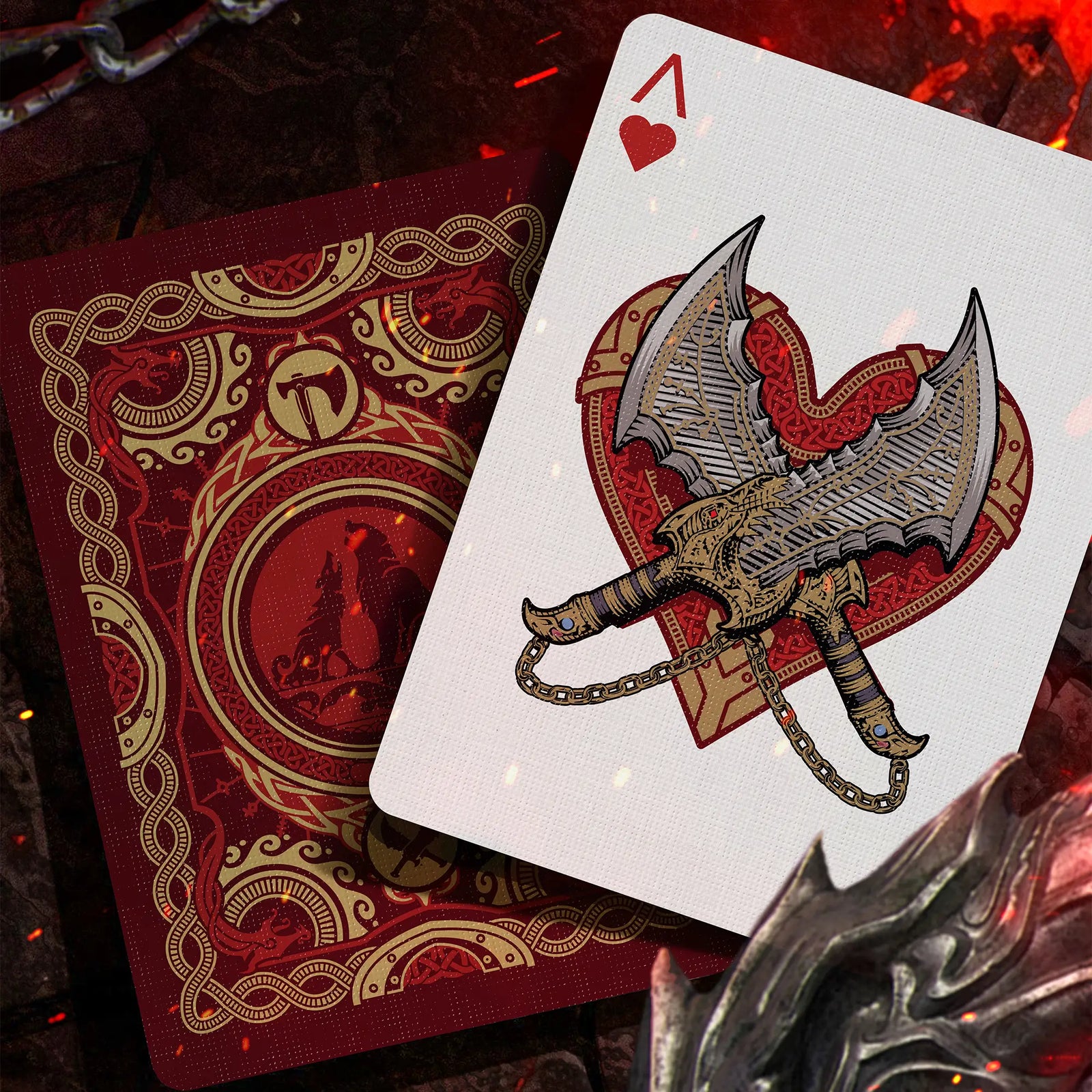 God of War Playing Cards - Blades of Chaos Edition