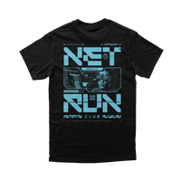 Cyberpunk 2077 - Net Run Club Tee (B) Blue