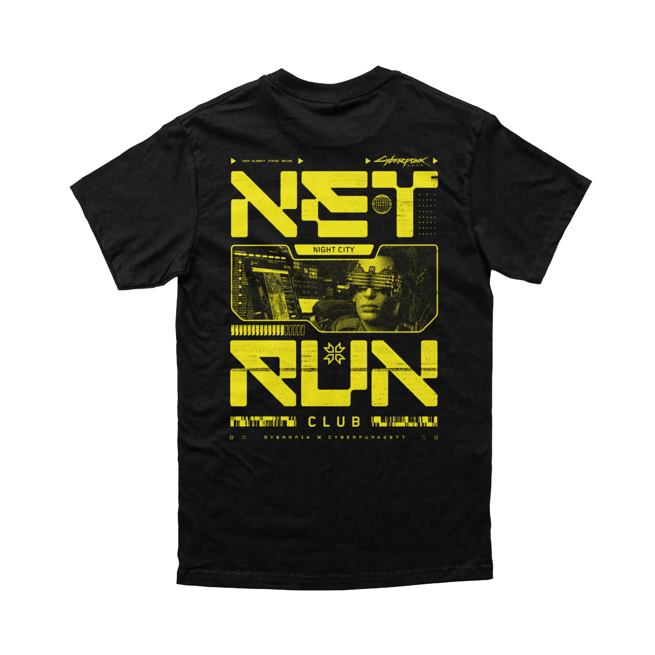 Cyberpunk 2077 - Net Run Club Tee (B) Yellow