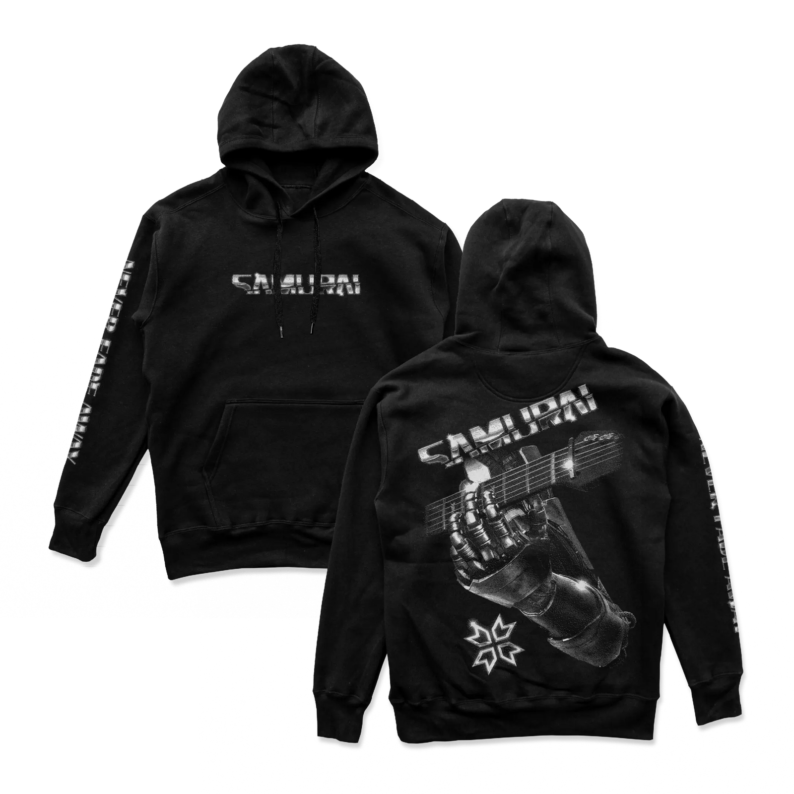 Cyberpunk 2077 - Samurai Retro Band Hoodie Silver
