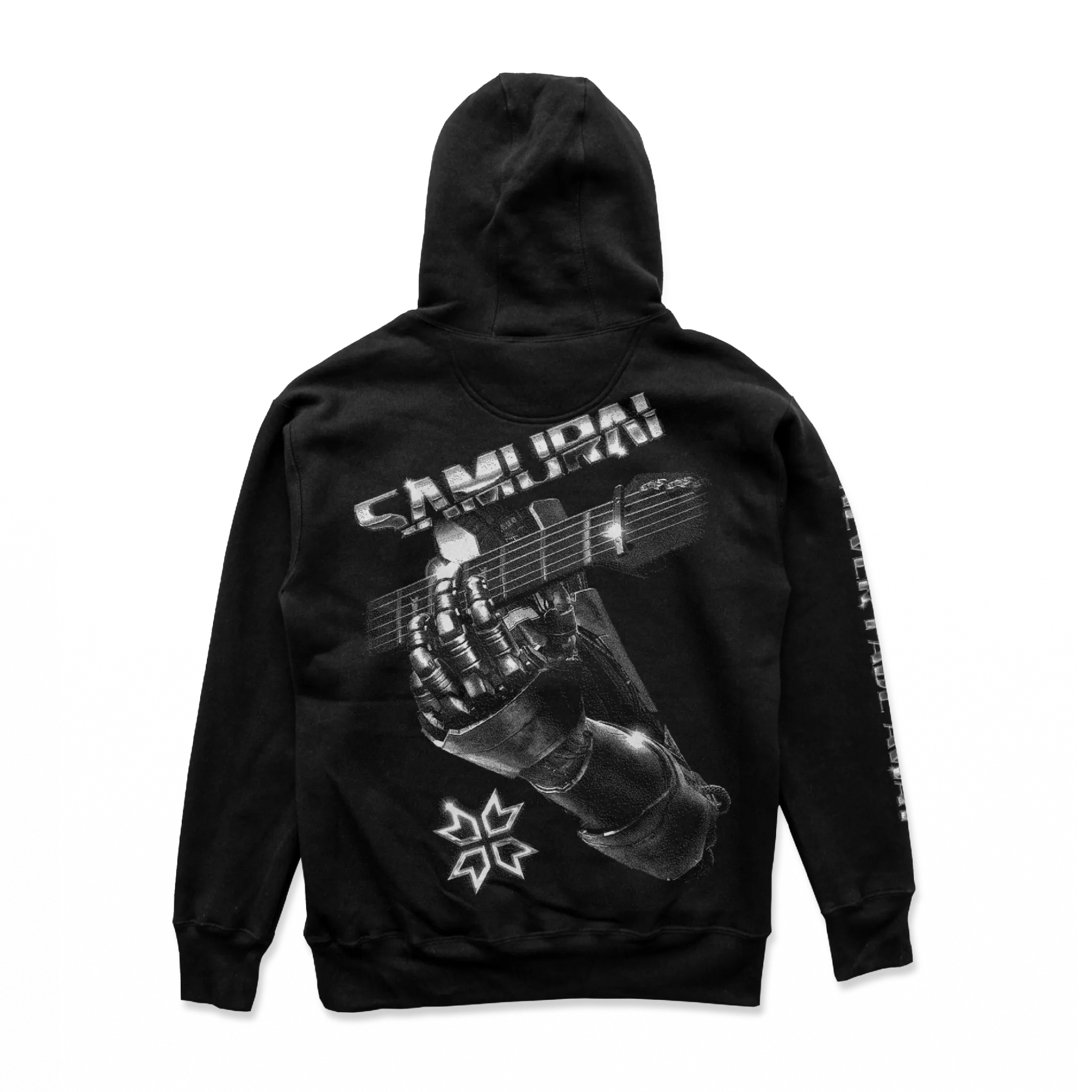 Cyberpunk 2077 - Samurai Retro Band Hoodie Silver
