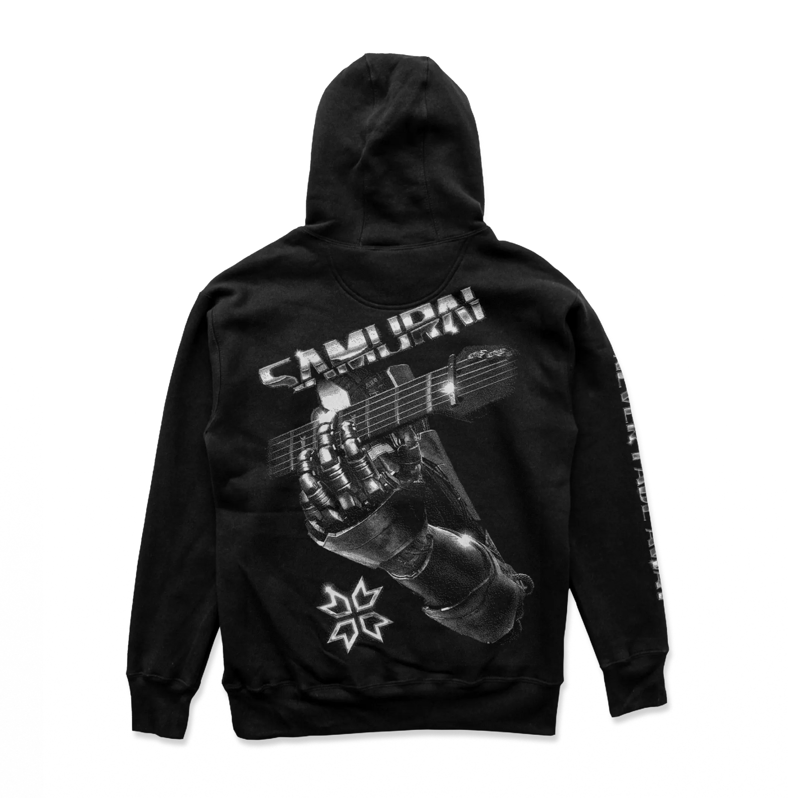 Cyberpunk 2077 - Samurai Retro Band Hoodie Silver