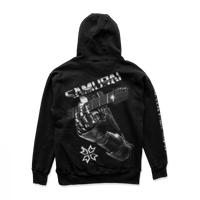 Cyberpunk 2077 - Samurai Retro Band Hoodie Silver