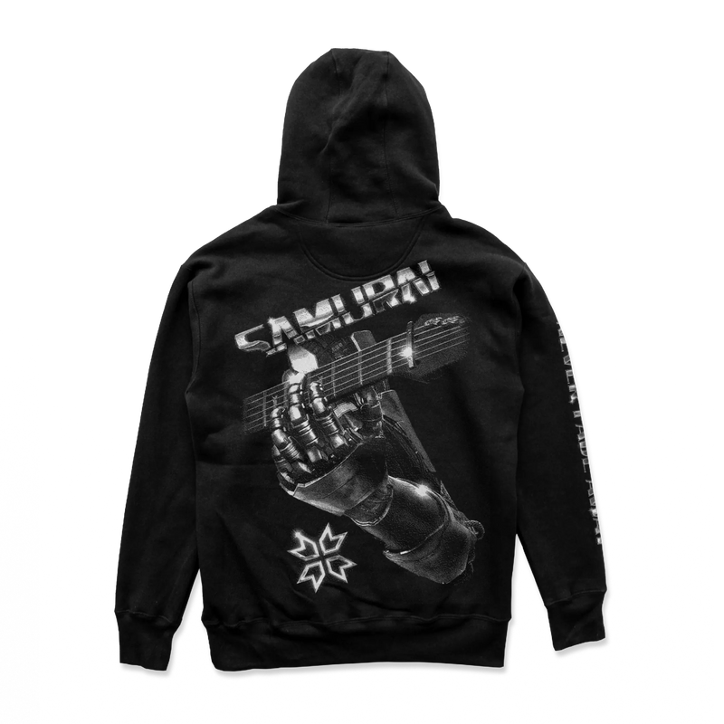 Cyberpunk 2077 - Samurai Retro Band Hoodie Silver