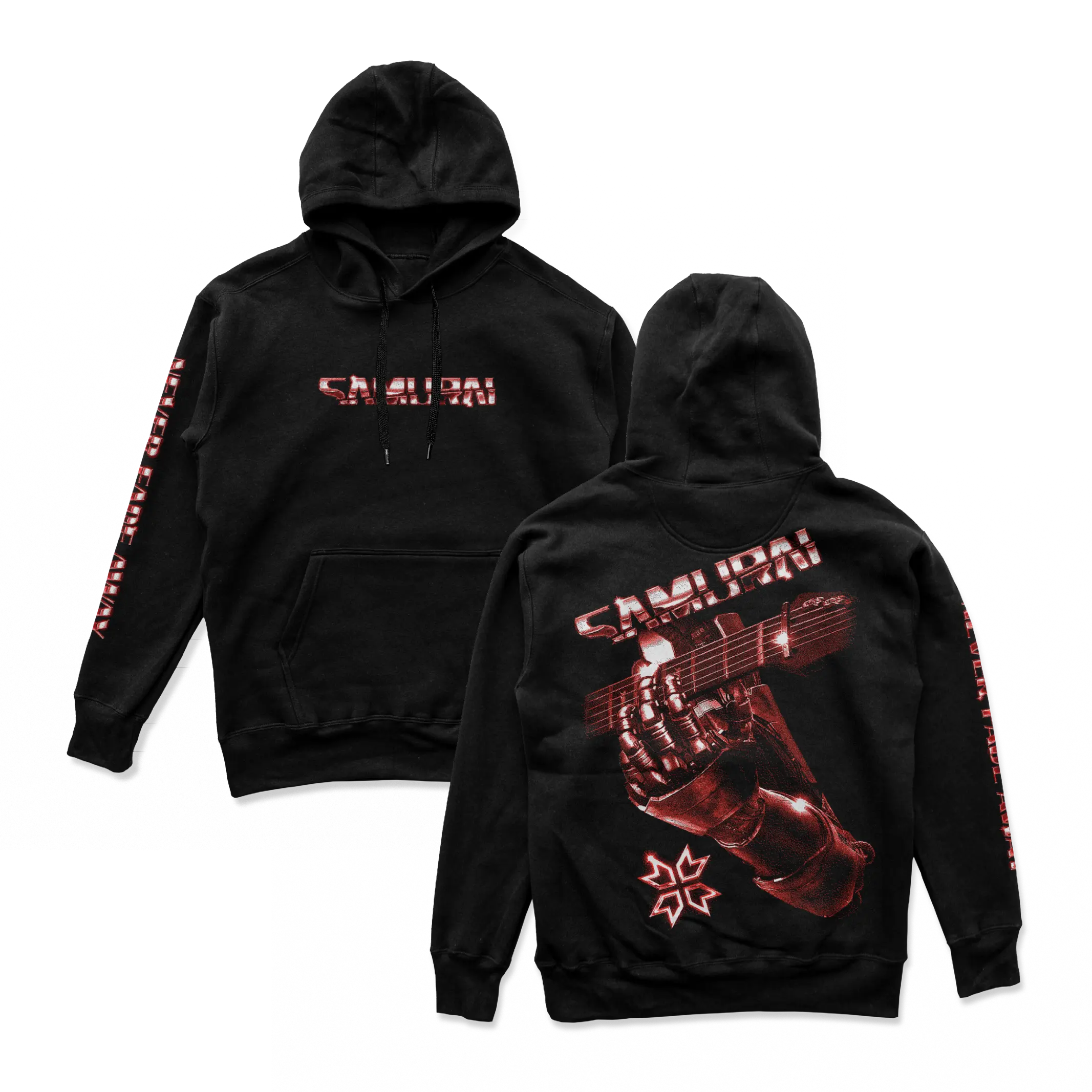 Cyberpunk 2077 - Samurai Retro Band Hoodie Red