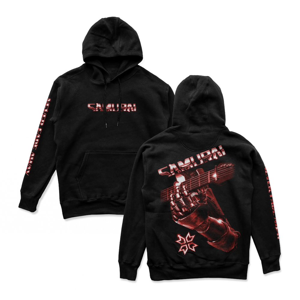 Cyberpunk 2077 - Samurai Retro Band Hoodie Red