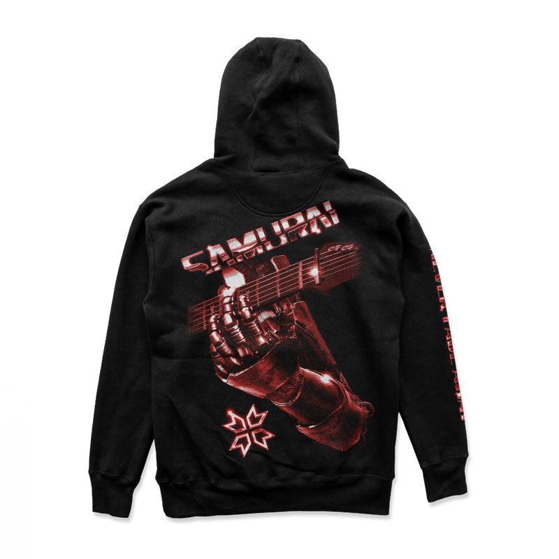 Cyberpunk 2077 - Samurai Retro Band Hoodie Red