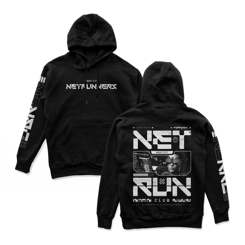 Cyberpunk 2077 - Net Run Club Hoodie White