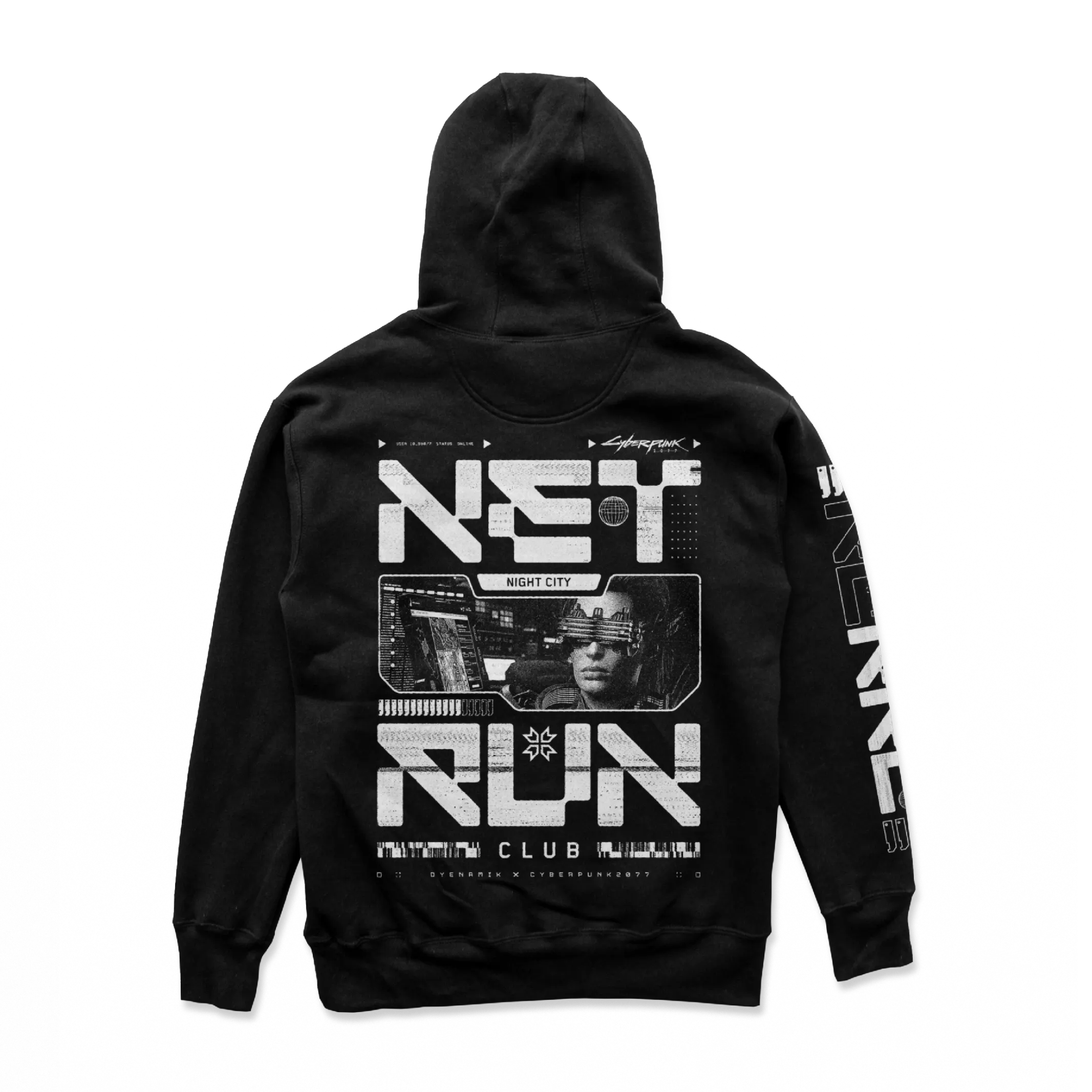 Cyberpunk 2077 - Net Run Club Hoodie White