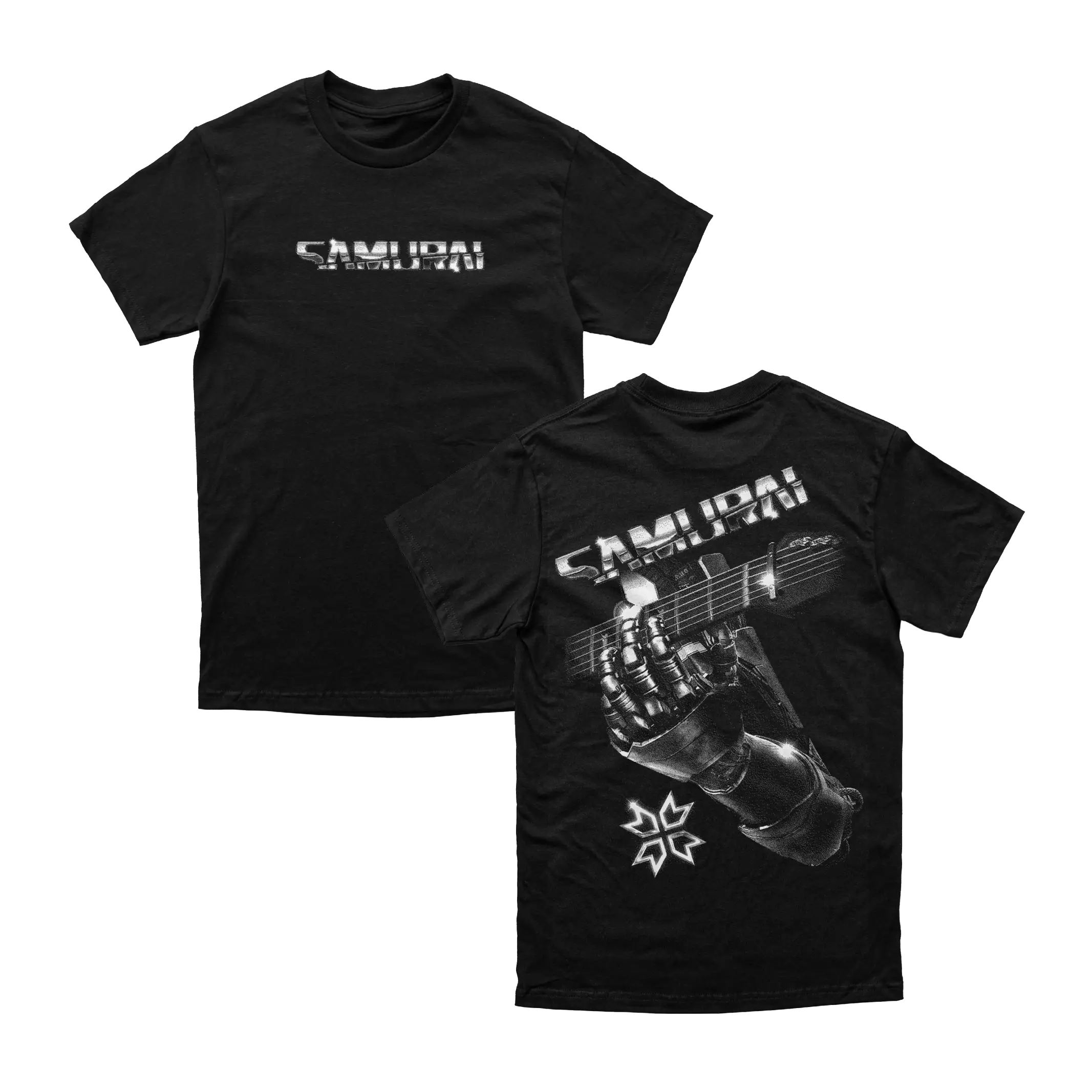 Cyberpunk 2077 - Samurai Retro Band Tee Silver
