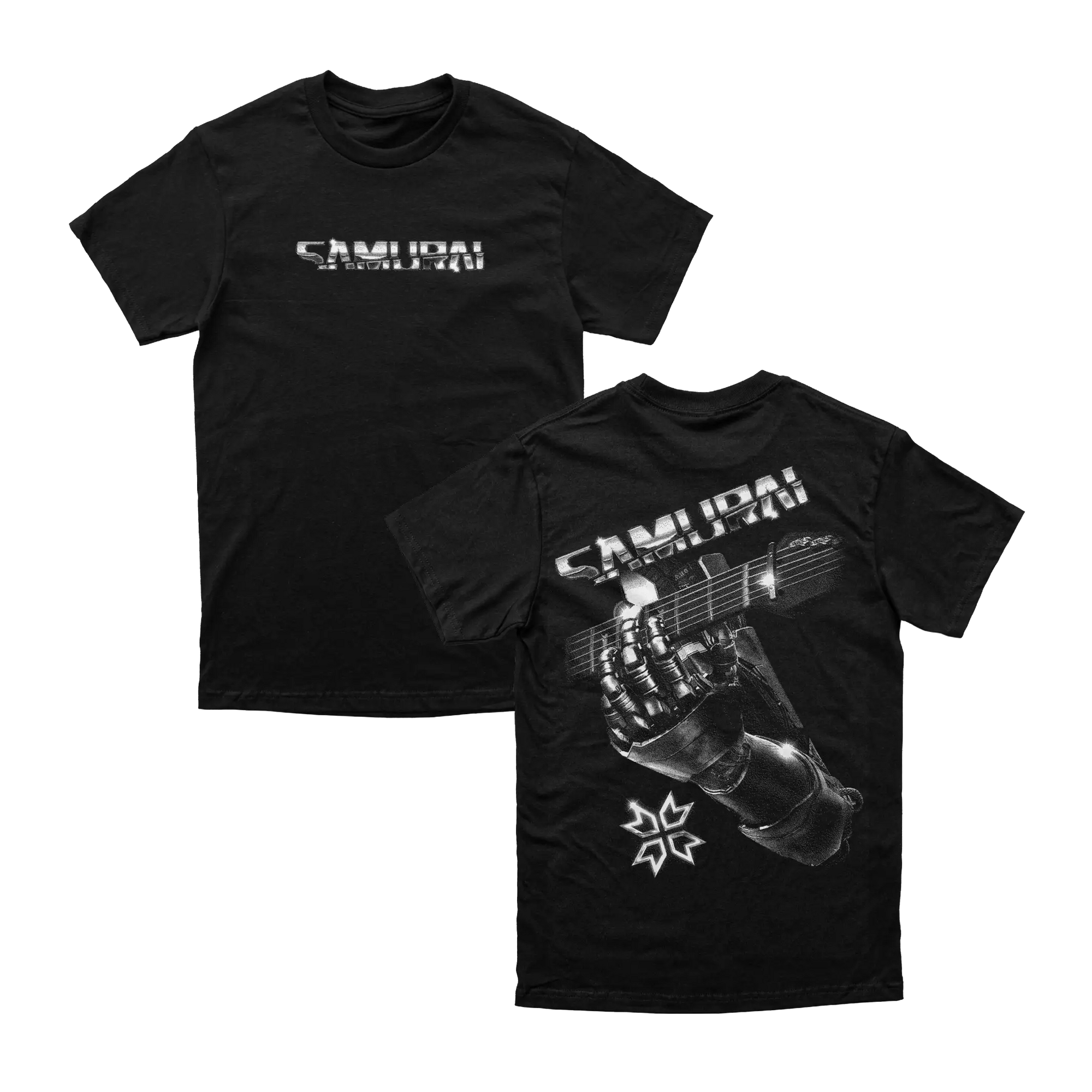 Cyberpunk 2077 - Samurai Retro Band Tee Silver