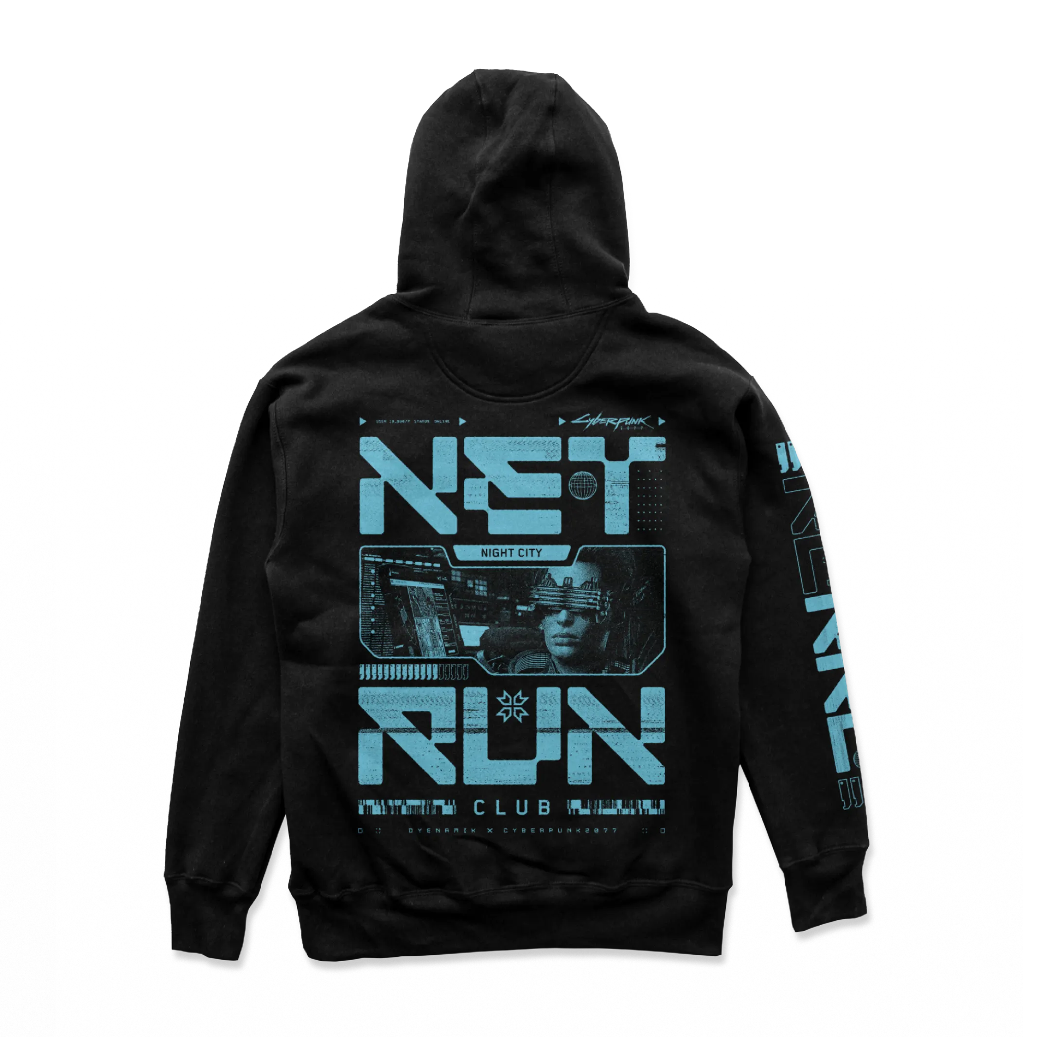 Cyberpunk 2077 - Net Run Club Hoodie Blue
