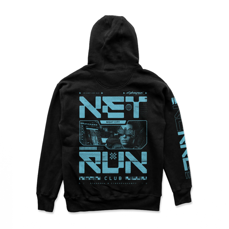Cyberpunk 2077 - Net Run Club Hoodie Blue