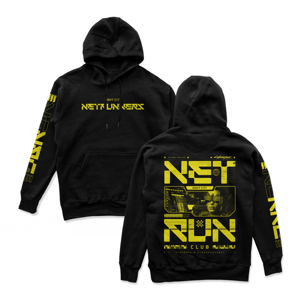 Cyberpunk 2077 - Net Run Club Hoodie Yellow