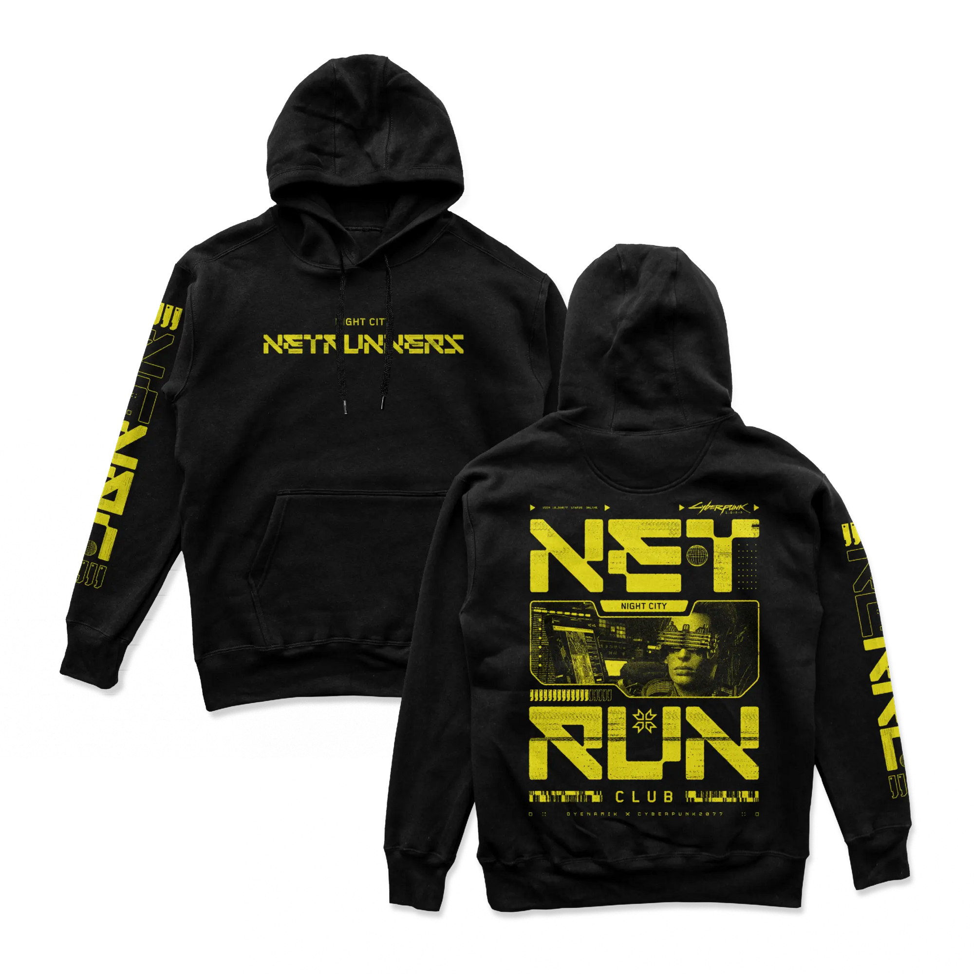 Cyberpunk 2077 - Net Run Club Hoodie Yellow