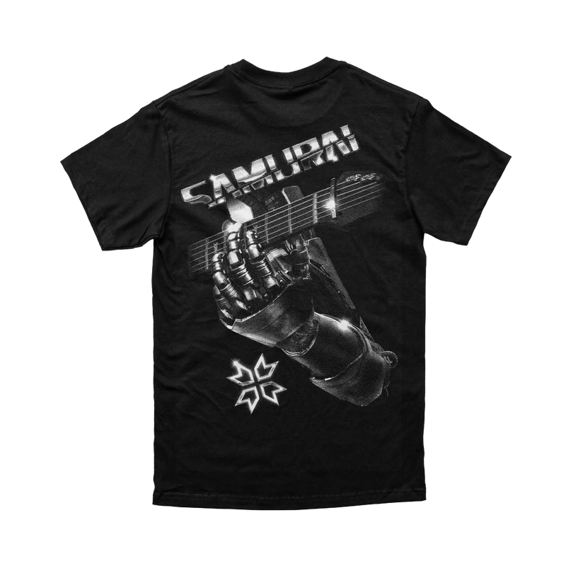 Cyberpunk 2077 - Samurai Retro Band Tee Silver