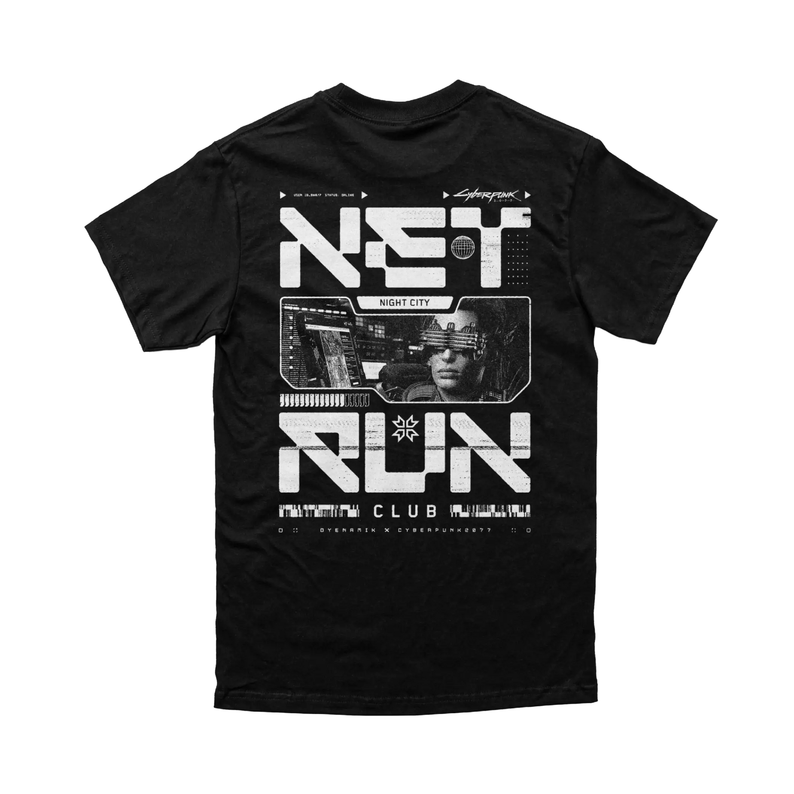 Cyberpunk 2077 - Net Run Club Tee (B) White