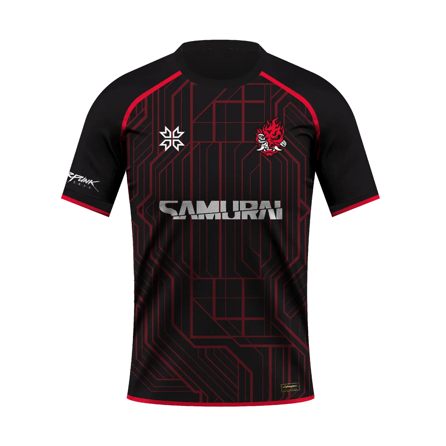 SUBCIETY グラフィックポロシャツ SAMURAI jersey top SAMURAI