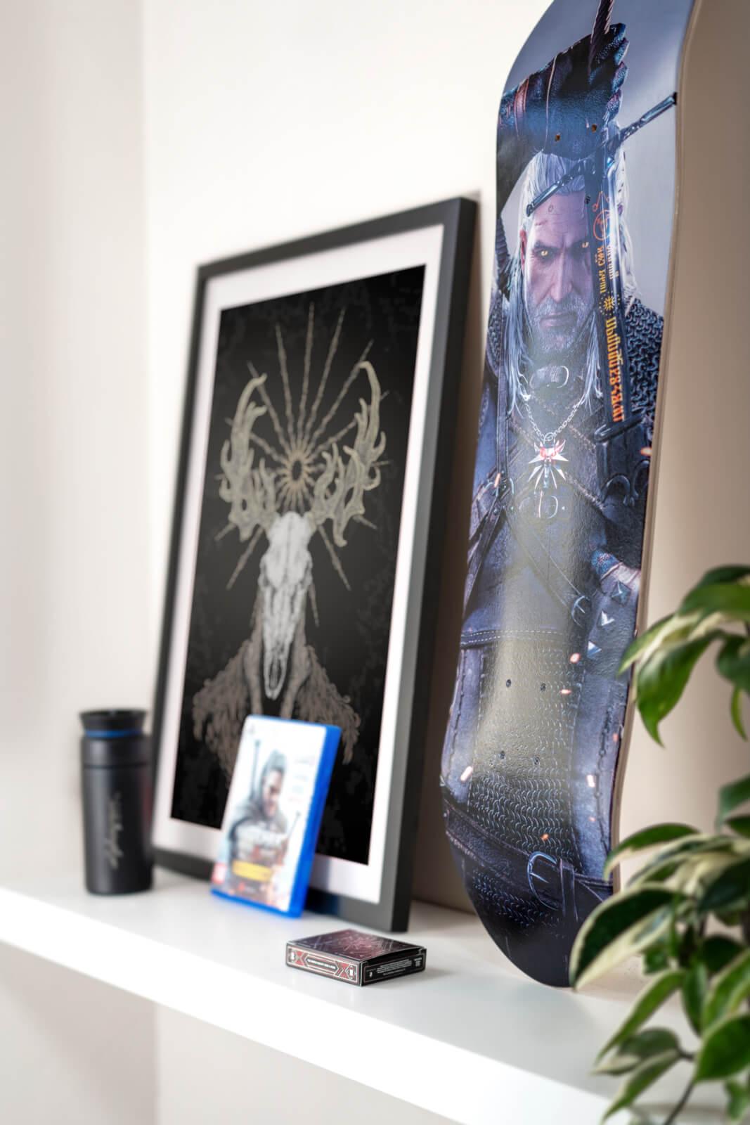 The Witcher Geralt Icon Skateboard Deck - Dyenamik