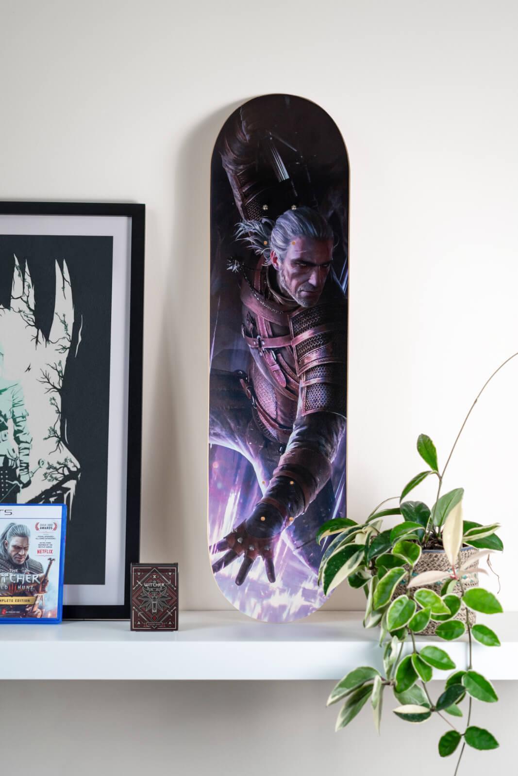 The Witcher Geralt Yrden Skateboard Deck - Dyenamik