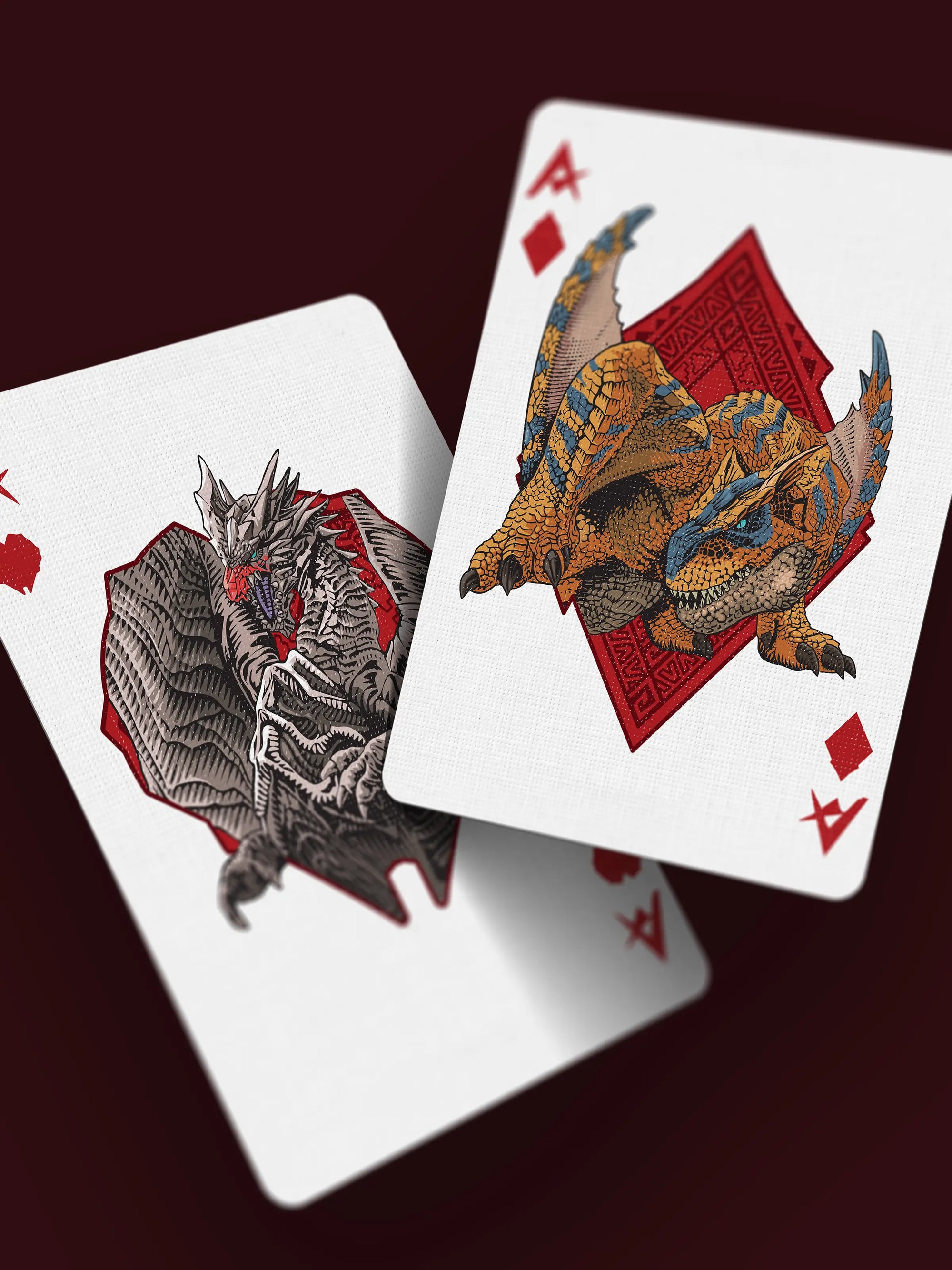 card monsters Monster Hunter Playing Cards