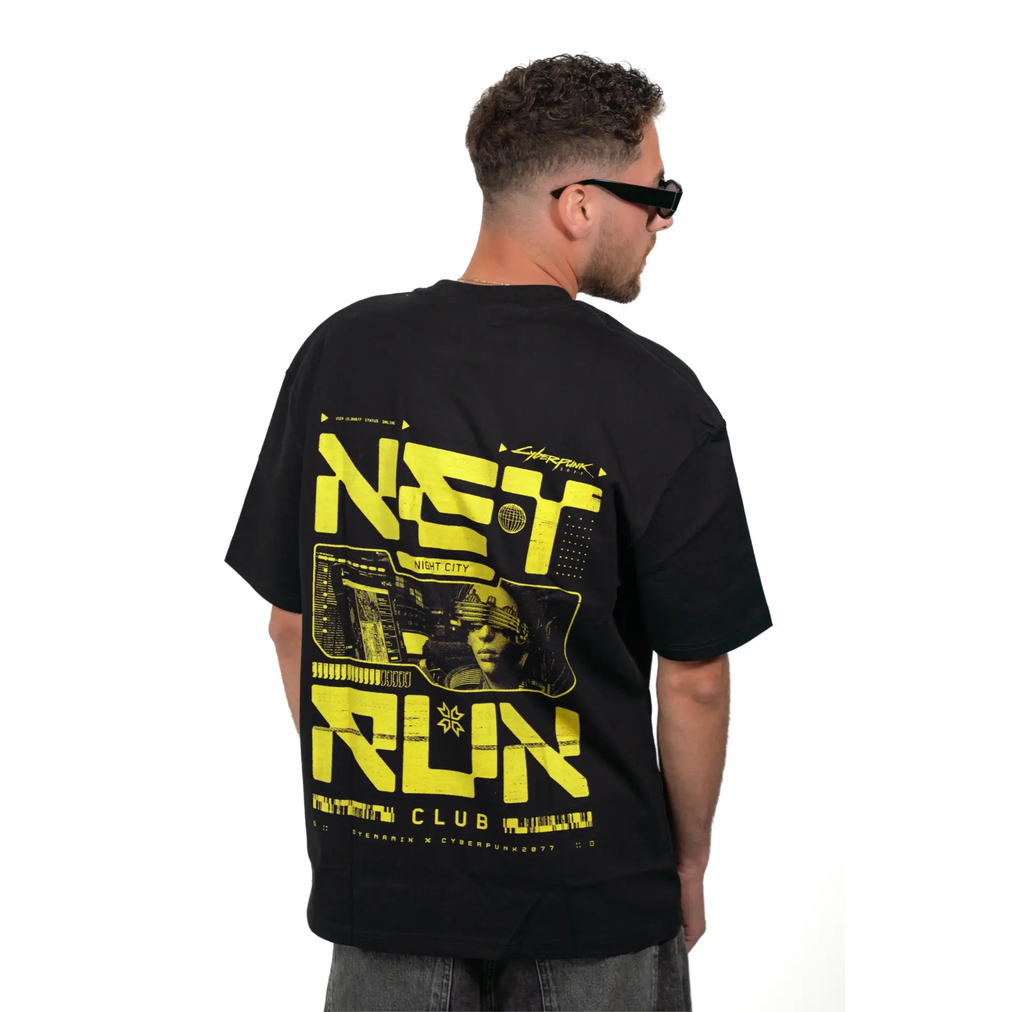 Cyberpunk 2077 - Net Run Club Tee (B) Yellow