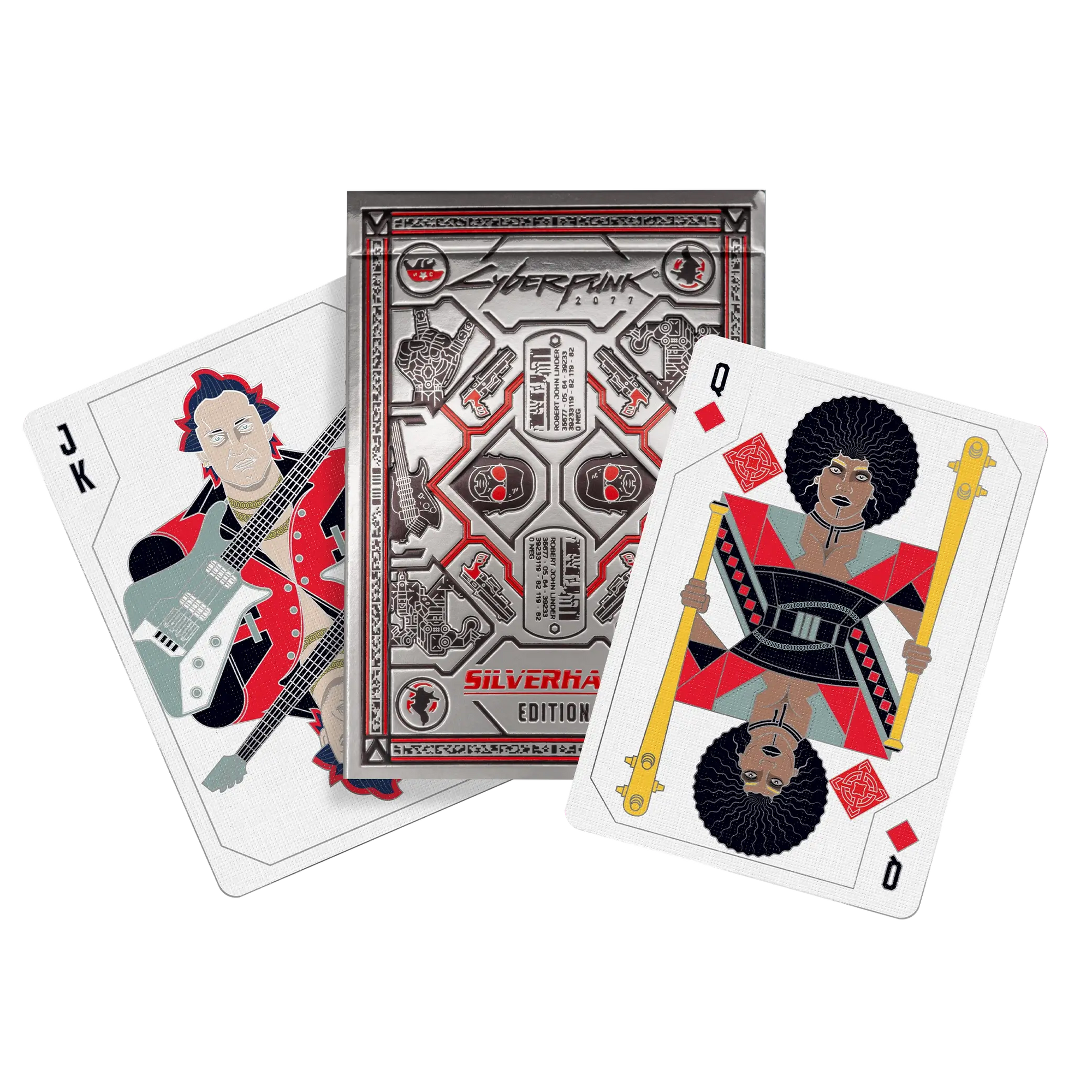 Cyberpunk 2077 Playing Cards - Silverhand Edition